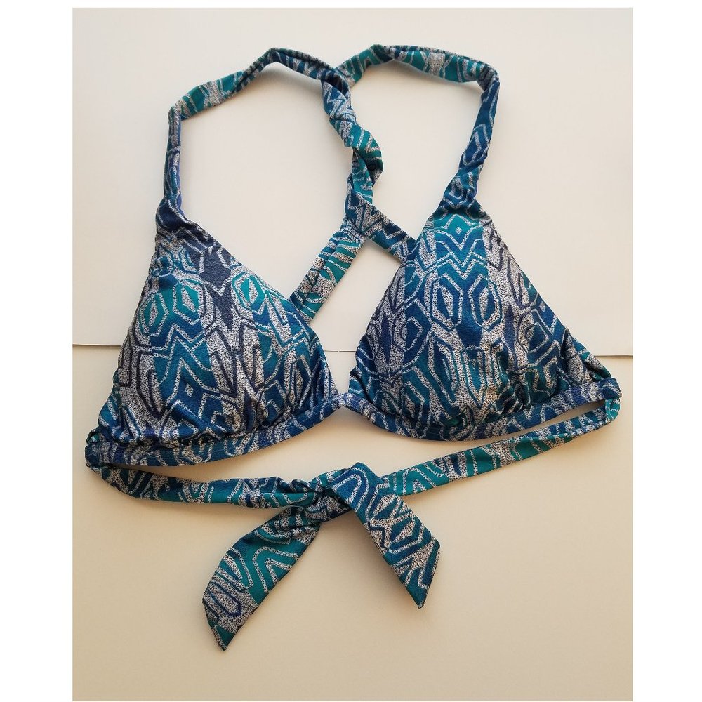 Volcom Bikini Top, swimsuit, Tie-back, Racerback